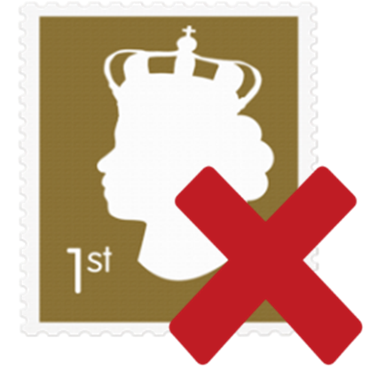 Complete A stamp with a red cross in the right corner of the image.